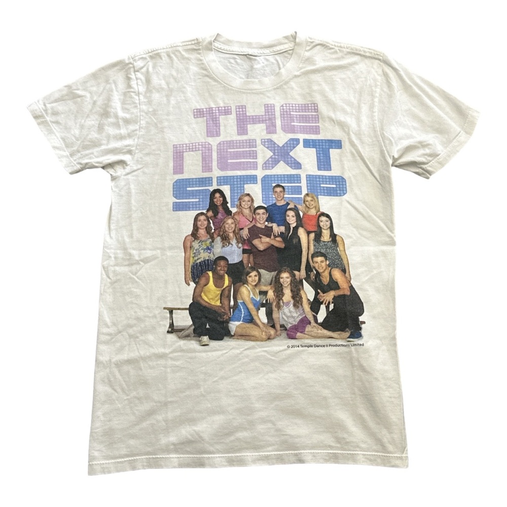 VINTAGE THE NEXT STEP live women's cast graphic tour tee, untagged s-m.
